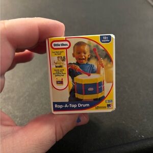 Mini Brand - Rap-A-Tap Drum - Blue and Red